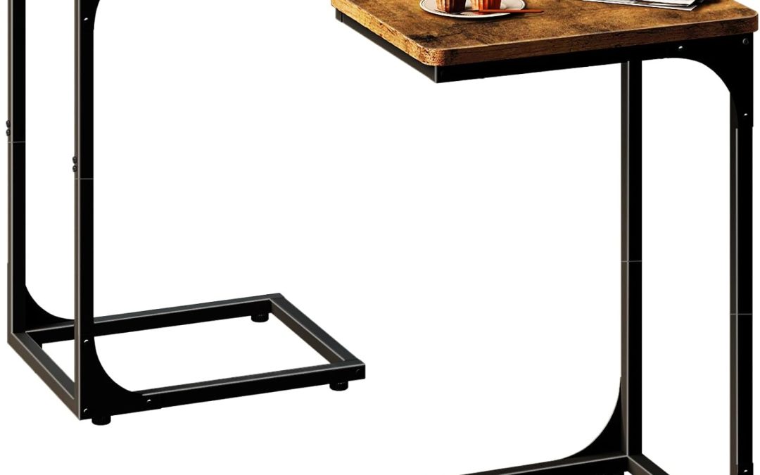 Chic & Functional: A Review of QEEIG’s Rustic C-Shaped Side Table Set