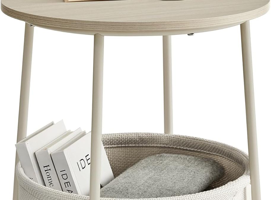 Chic & Functional: Review of the VASAGLE Modern End Table with Fabric Basket