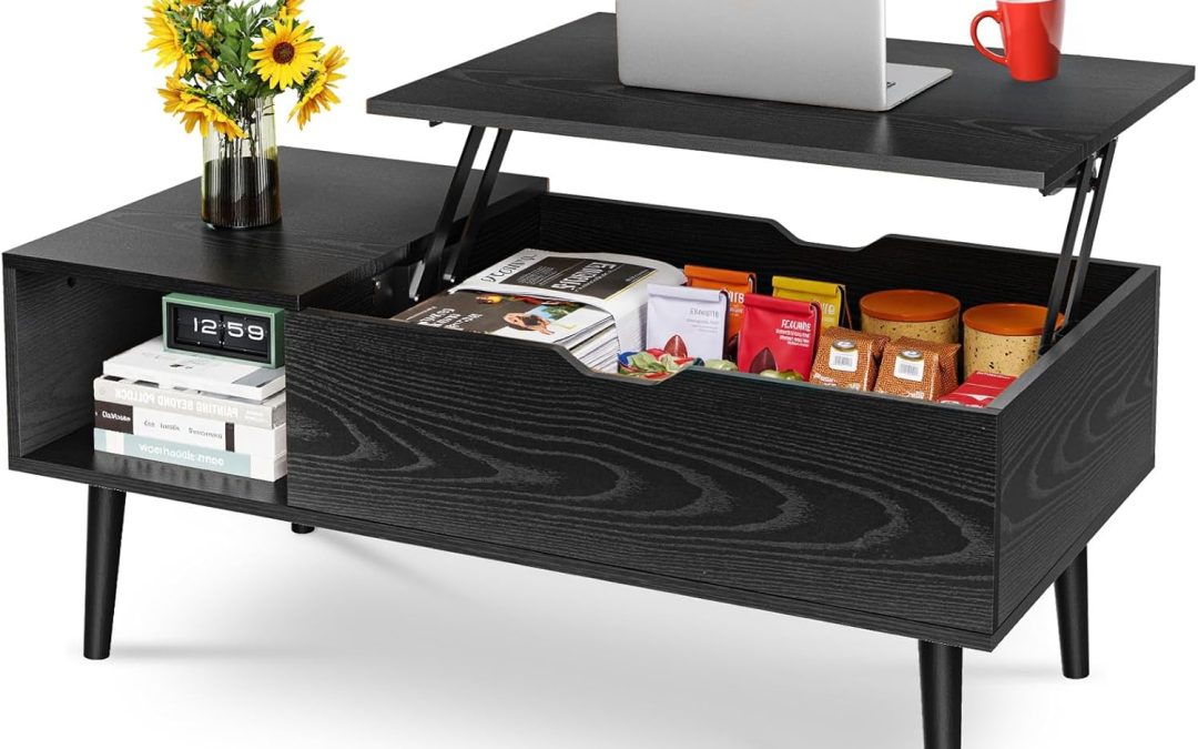 Discover the Versatile Lift Top Coffee Table with Hidden Storage: Perfect for Your Living Room!