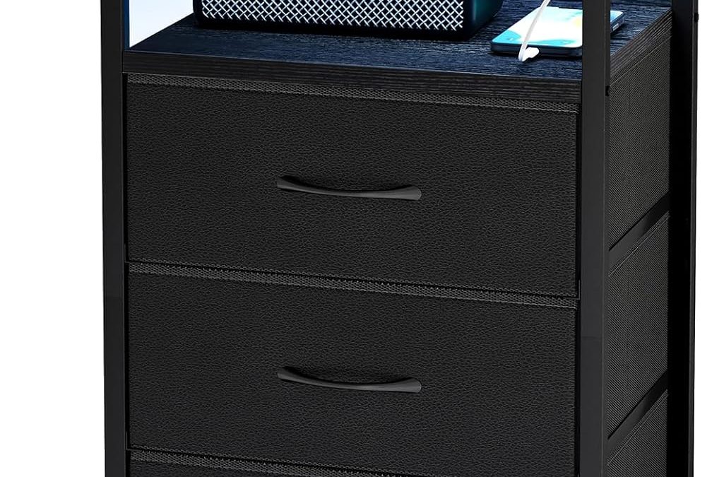 Elevate Your Space: Review of the Fixwal Night Stand with Charging Station