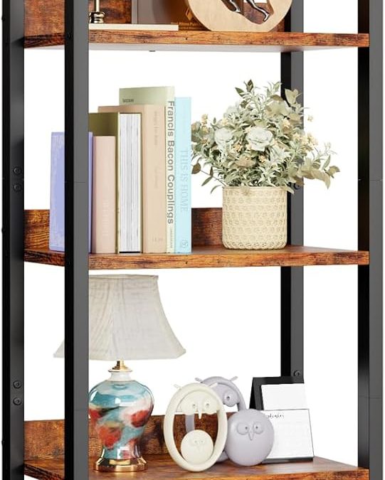 Elevate Your Space: Review of the Furologee 5 Tier Industrial Bookshelf