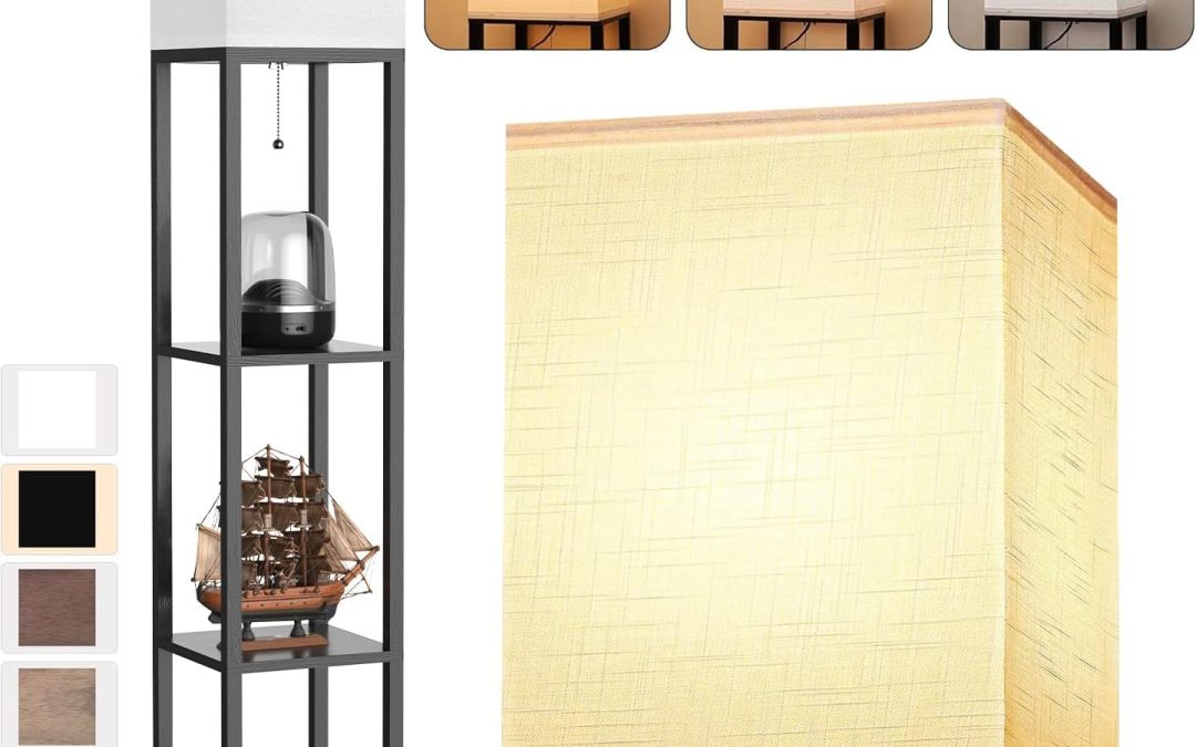 Illuminate & Organize: The Perfect Floor Lamp with Shelves for Every Space