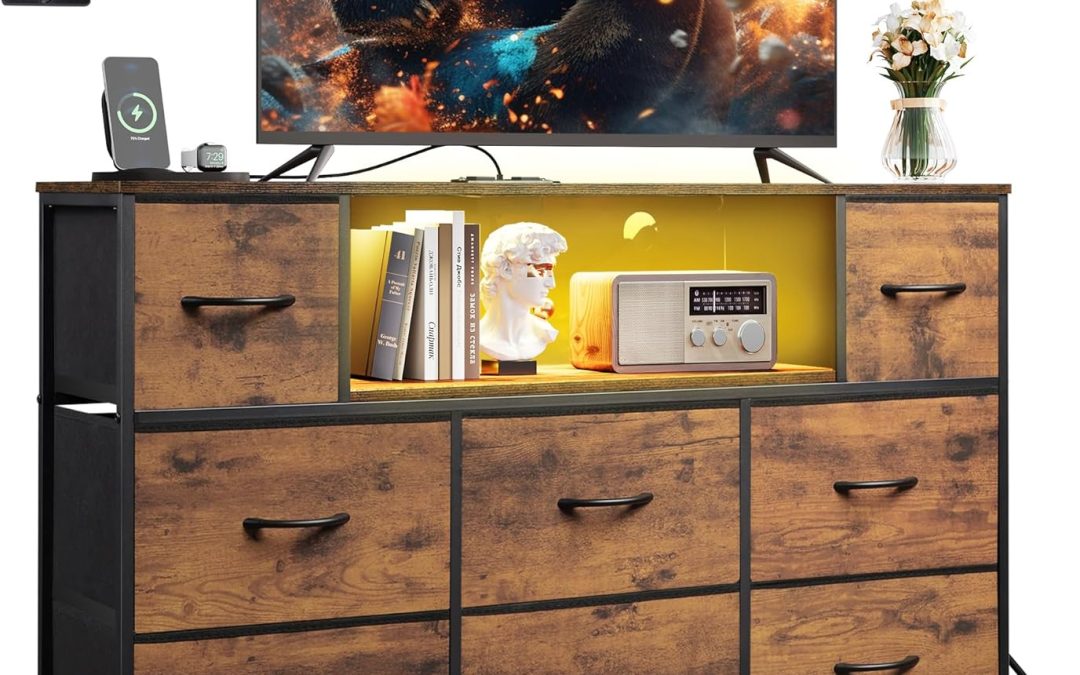 Illuminate Your Space: The WLIVE Dresser & TV Stand Review