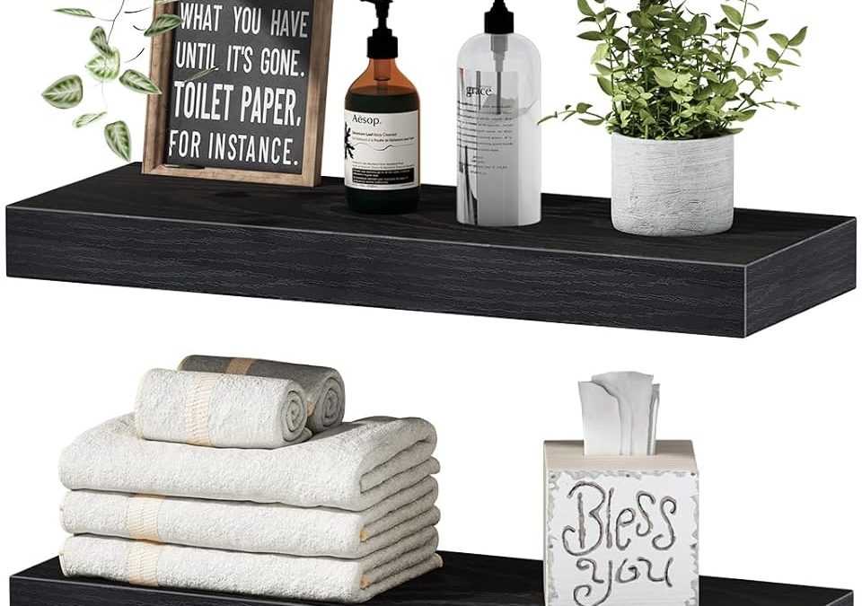 Maximize Space with QEEIG’s Stylish Over Toilet Floating Shelves!