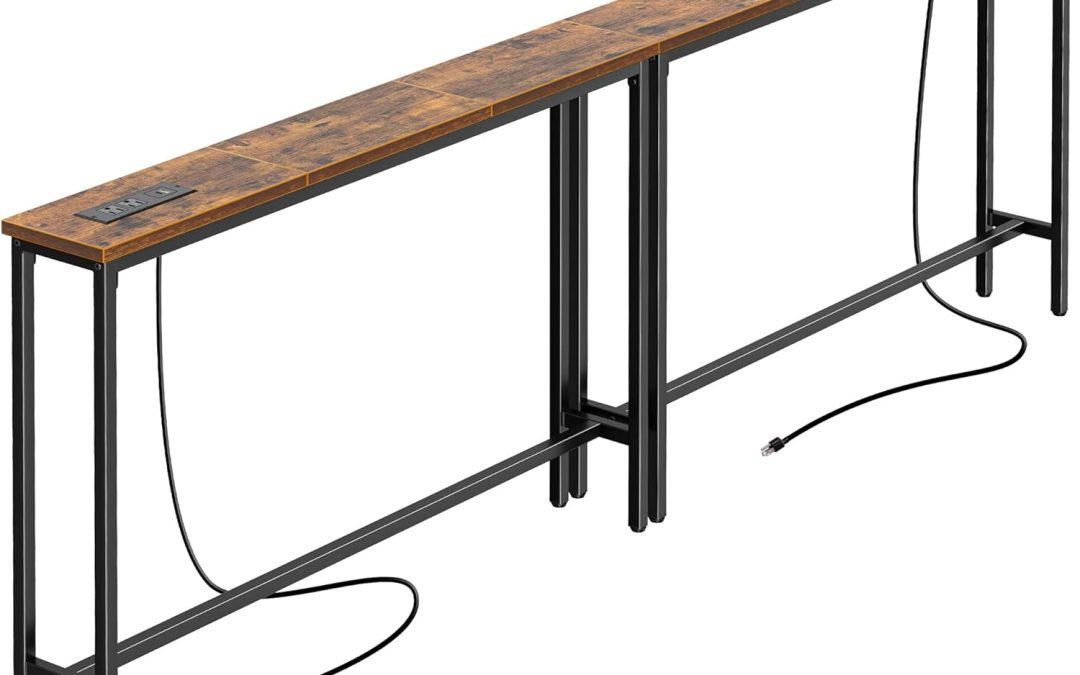 Revamp Your Space: SUPERJARE 5.9 Inch Console Table Set with Outlet Review