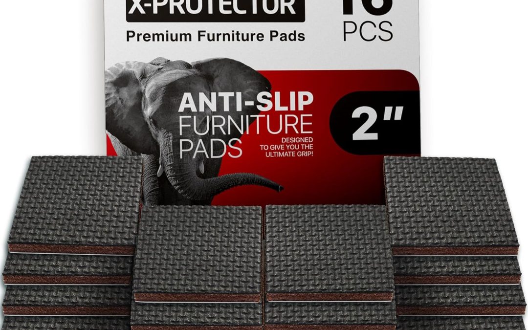 Stop the Slide: Revitalize Your Home with X-PROTECTOR Non Slip Furniture Pads!