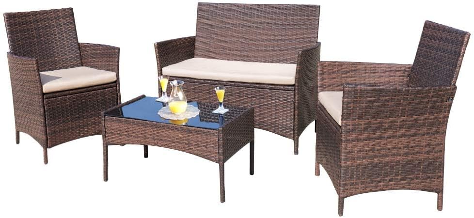 Transform Your Outdoor Space: Homall 4-Piece Patio Furniture Set Review