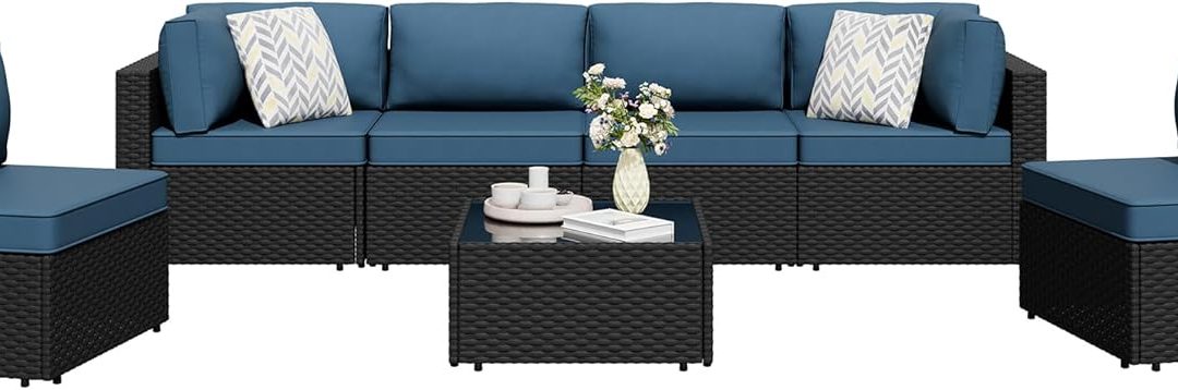 Transform Your Outdoors: Review of the Shintenchi 7-Piece Sectional Sofa Set