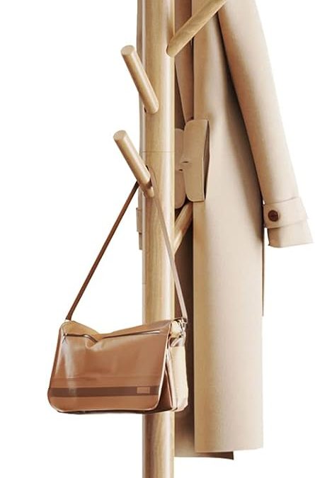 Transform Your Space: The Versatile Pipishell Wooden Coat Rack Review