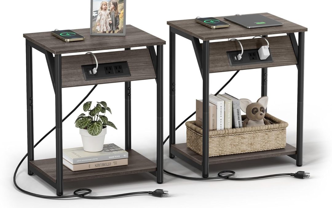 Charge & Style: VASAGLE End Tables Review for Modern Living Spaces