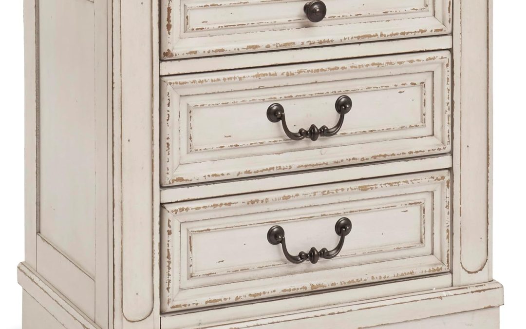 Chic Convenience: Review of the Realyn French Country Nightstand by Ashley