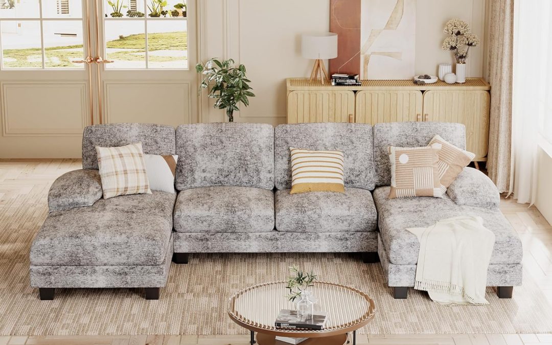 Cozy Up Your Space: JUMMICO U-Shaped Chenille Sectional Couch Review