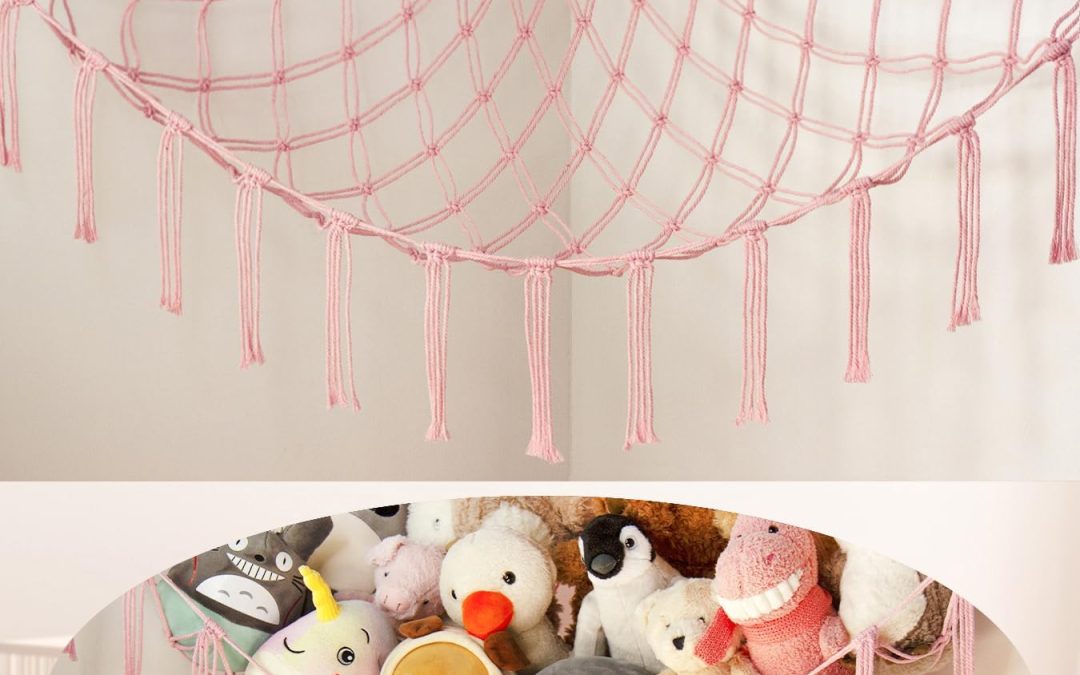 Effortless Charm: The Ultimate Large Stuffed Animal Storage Hammock for a Chic Room Makeover!