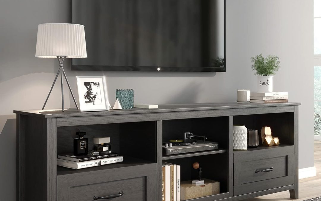 Elevate Your Entertainment: A Review of the Stylish Black TV Stand for 80″ TVs