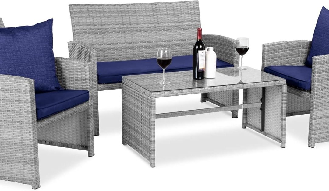 Elevate Your Outdoors: Review of the Best Choice Products 4-Piece Wicker Patio Set