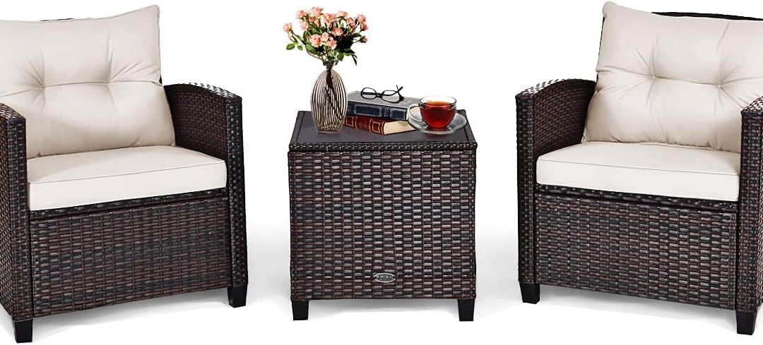 Elevate Your Outdoors: Tangkula 3-Piece Patio Furniture Set Review
