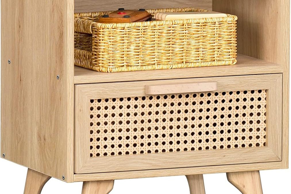 Elevate Your Space: Lerliuo Rattan Nightstand Review