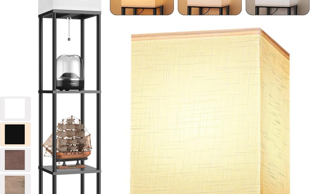 Illuminate & Organize: The Ultimate Floor Lamp with Shelves for Stylish Living Spaces