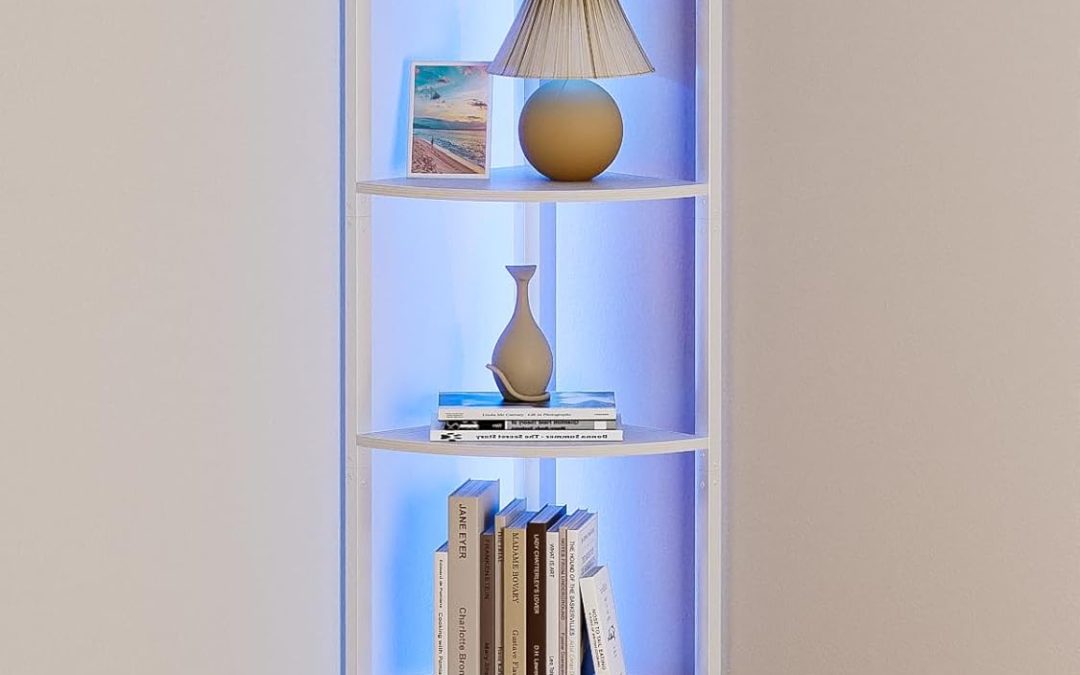 Illuminate Your Space: Review of the Furnulem 6 Tier Corner Shelf with LED Light