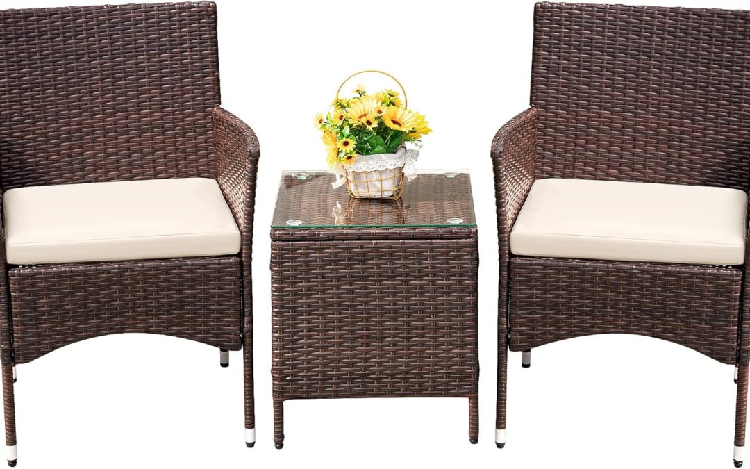 Stylish Comfort: Devoko 3-Piece Patio Furniture Set Review