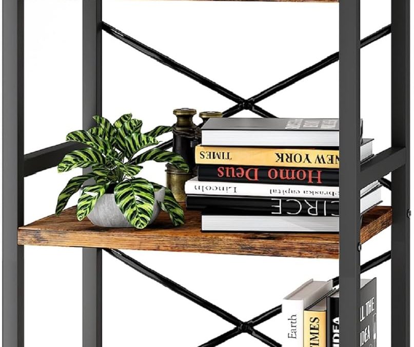 Stylish Storage: Homeiju 3 Tier Rustic Industrial Bookcase Review
