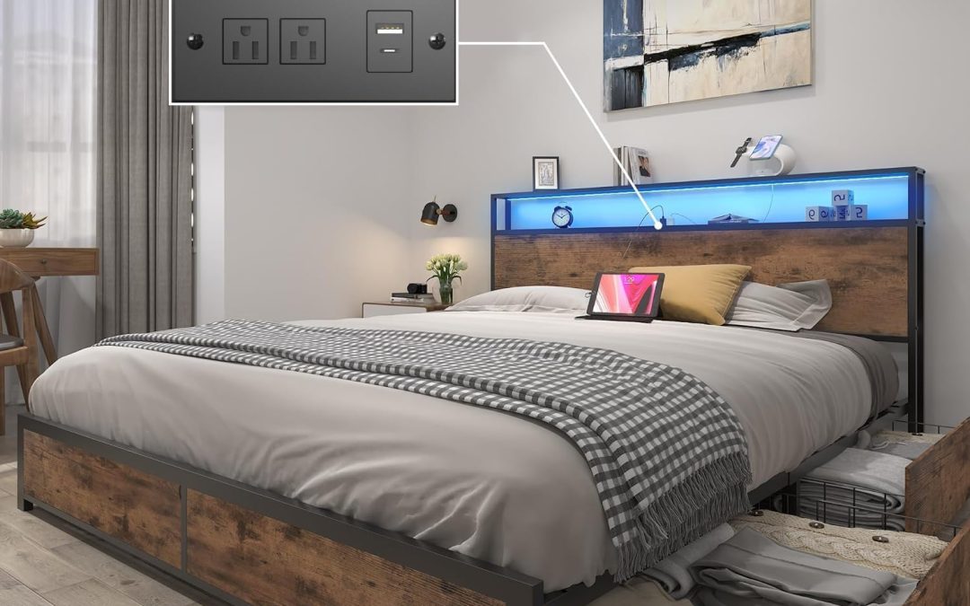 Transform Your Bedroom: Discover the Lifezone Queen Bed Frame with Smart Storage & Style