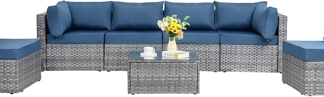 Transform Your Outdoor Space: A Review of the Shintenchi 7-Piece Patio Sectional Sofa Set
