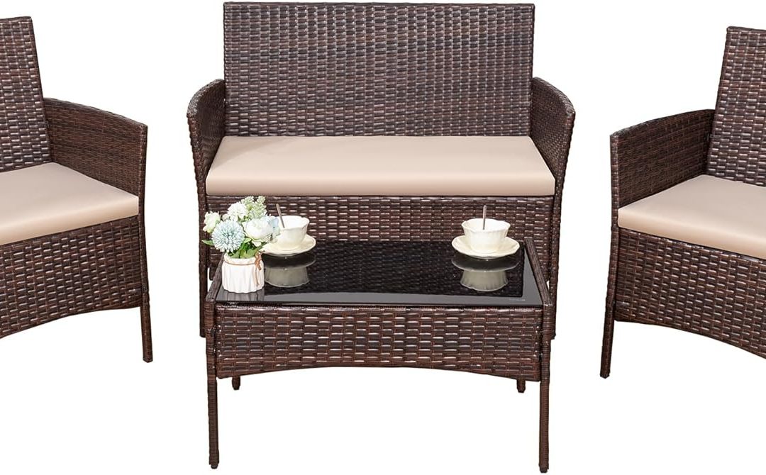 Transform Your Outdoor Space: Devoko 4-Piece Patio Furniture Set Review