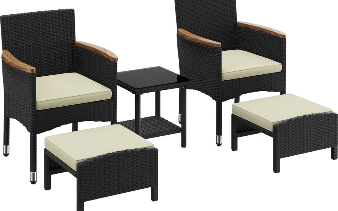 Transform Your Outdoor Space: Review of the Yaheetech 5-Piece Patio Conversation Set
