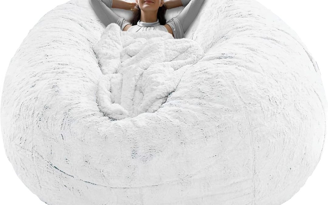 Transform Your Space: RAINBEAN Fluffy Bean Bag Chair Cover Review