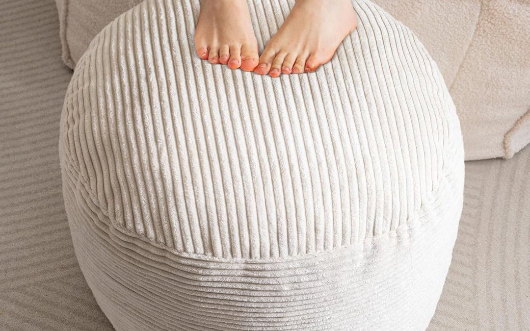 Transform Your Space: Review of the Cozy HIGOGOGO Round Pouf Ottoman