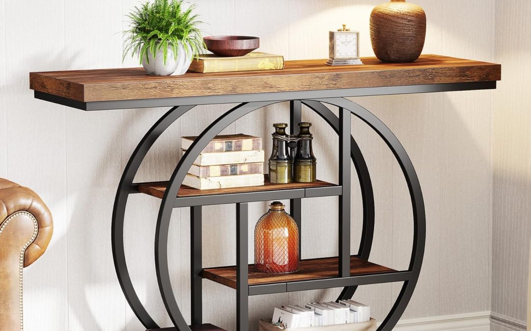 Transform Your Space: Tribesigns 41.3″ Industrial Console Table Review