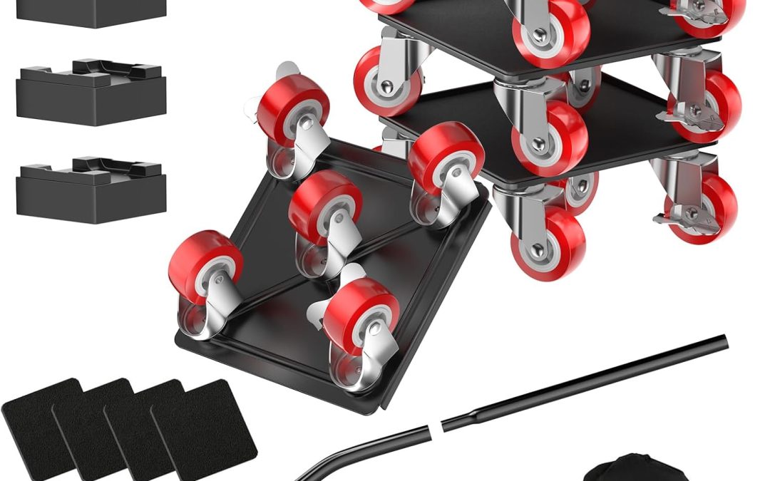 Effortless Moving: Review of the Heavy-Duty 1500LBS Furniture Movers and Dolly with 360° Wheels