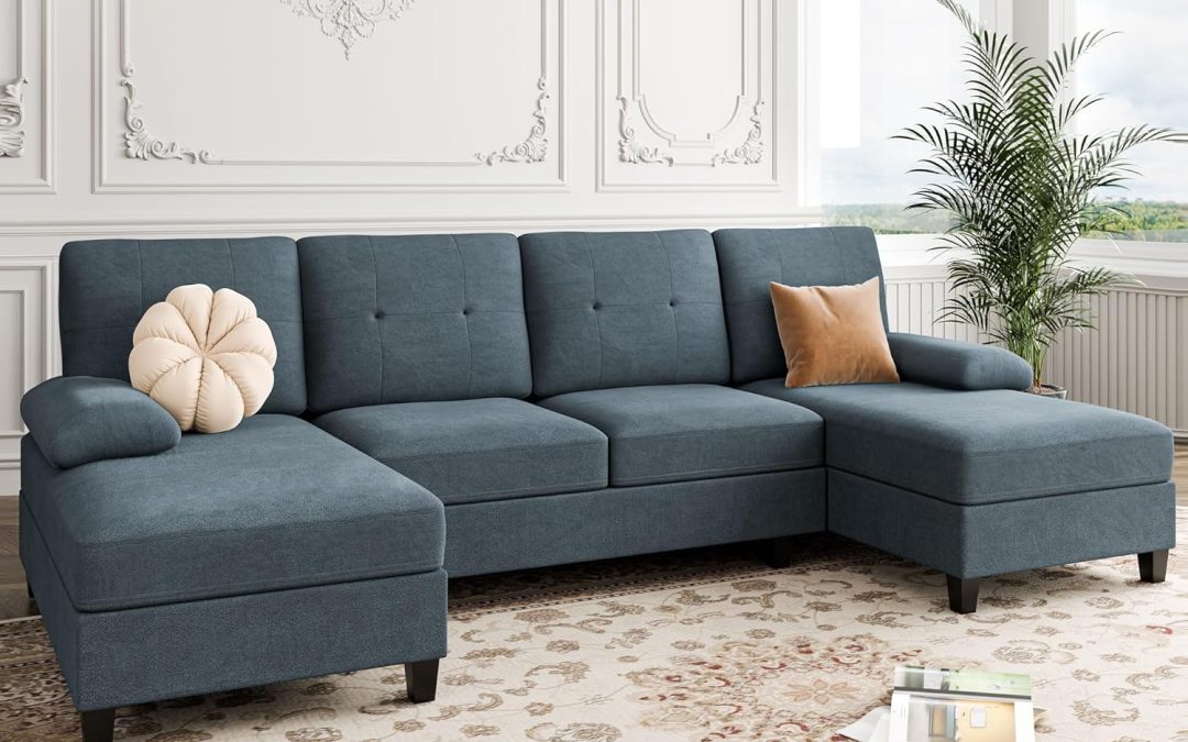 Elevate Your Living Room with the Shintenchi U-Shaped Sectional Sofa: Comfort Meets Modern Style!