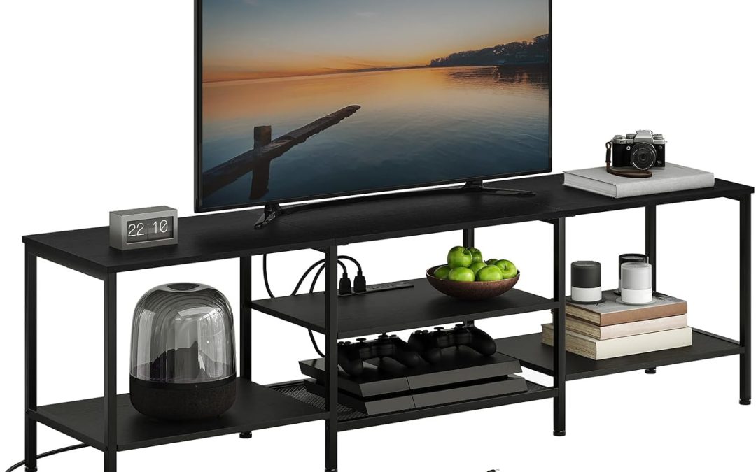 Revamp Your Space: HOOBRO TV Stand with Power Outlets Review
