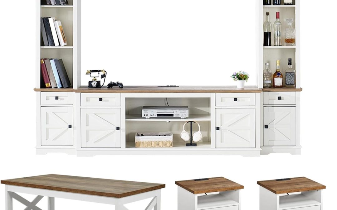 Revamp Your Space: The AMERLIFE 4-Piece Farmhouse Living Room Table Set Reviewed!