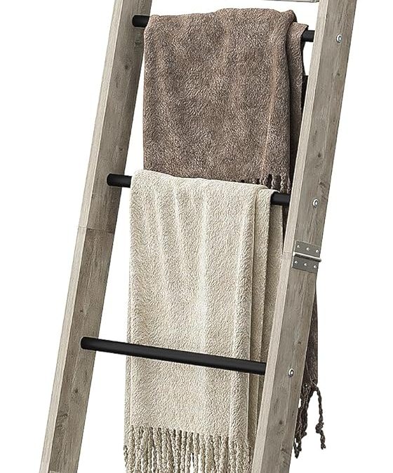Stylish Storage: Review of the 5-Tier Blanket Ladder for a Chic Living Space