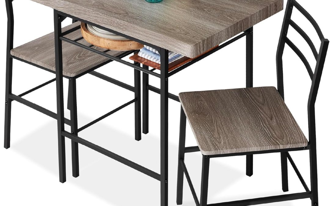 Transform Your Small Space: Review of the Best Choice Products 3-Piece Modern Dining Set