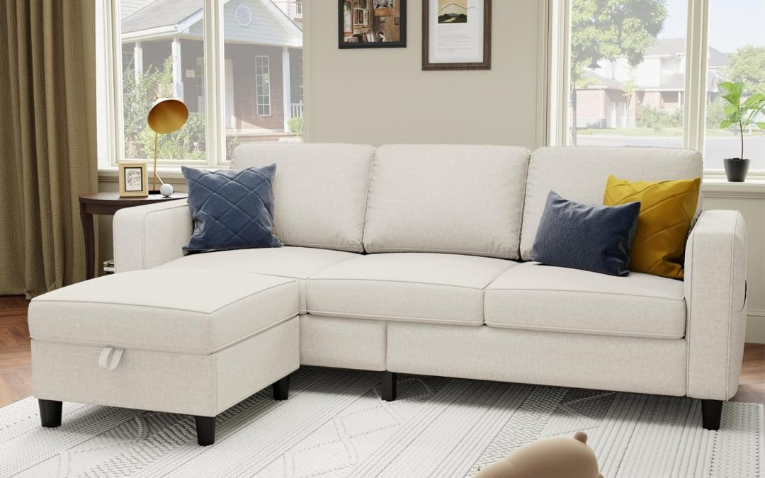 Transform Your Space: Review of the Pet-Friendly 78” L-Shaped Beige Sectional Sofa