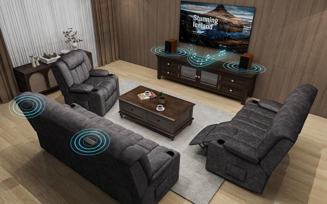 Ultimate Comfort: COMHOMA Loveseat Recliner Sofa Review with Bluetooth Speakers