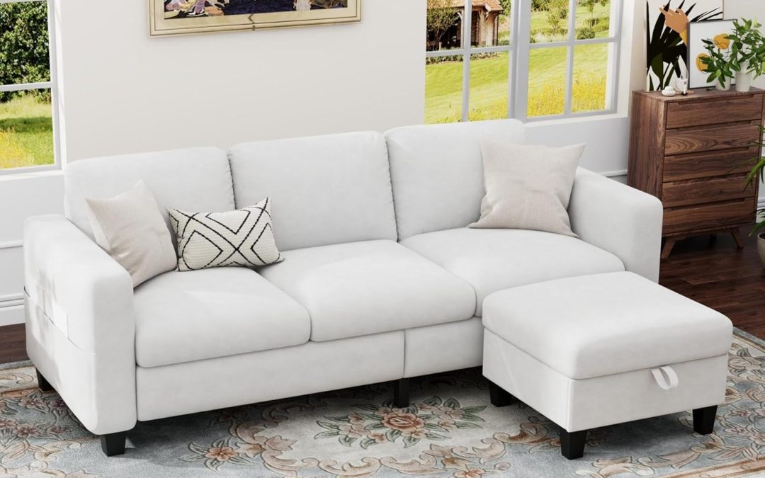 Elevate Your Living Room with the 78″ Convertible L-Shaped Sectional Couch!