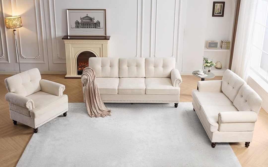 Elevate Your Space: A Review of the Elegant Tufted Sofa Set