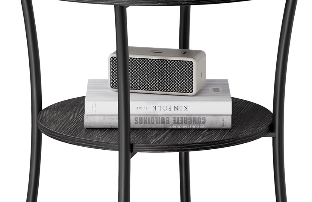 Stylish Functionality: VASAGLE 2-Tier Round Side Table Review