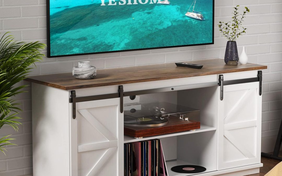 Transform Your Living Room: YESHOMY Farmhouse TV Stand Review