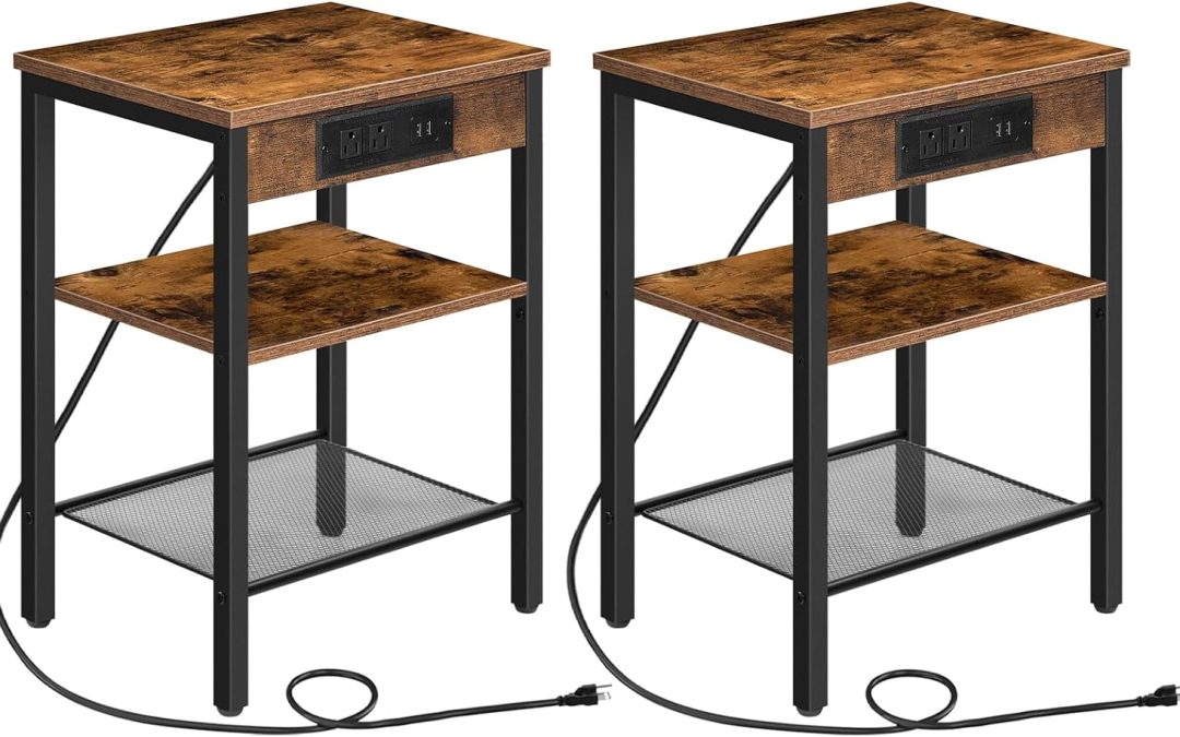 Transform Your Space: HOOBRO End Tables with USB Charging and Stylish Design